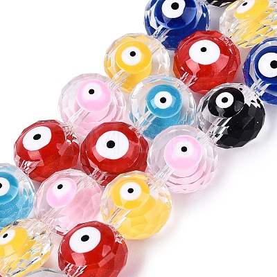 Glass Enamel Beads Strands GLAA-Q112-01A-1