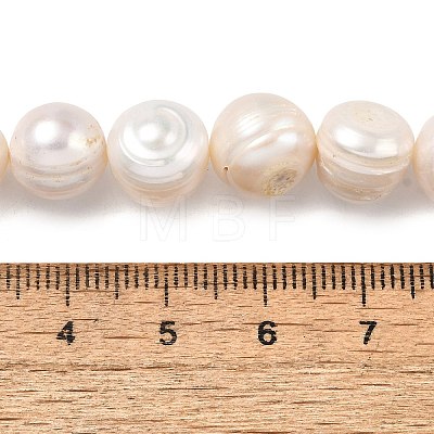 Natural Cultured Freshwater Pearl Beads Strands PEAR-I007-07T-02-1