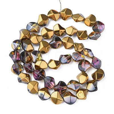 Electroplate Glass Beads Strands EGLA-N008-019-A04-1