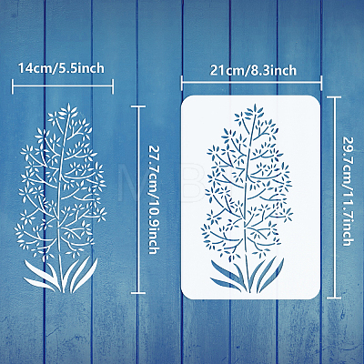 Plastic Drawing Painting Stencils Templates DIY-WH0396-0104-1