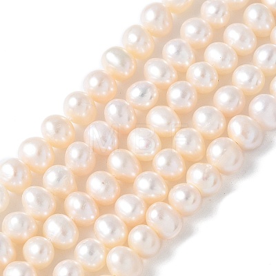 Natural Cultured Freshwater Pearl Beads Strands PEAR-I007-07O-08C-1