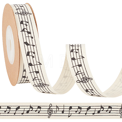 10M Printed Polycotton Ribbons SRIB-CY0001-48-1