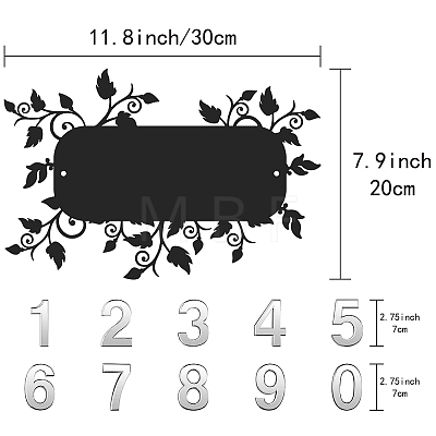 DIY House Number Kits AJEW-CN0001-39-1