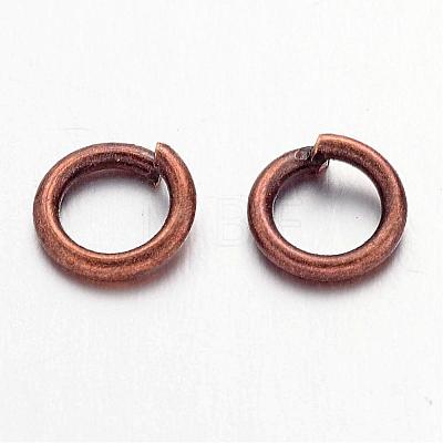 90pcs Red Copper Color Brass Jump Rings X-JRC6MM-R-1
