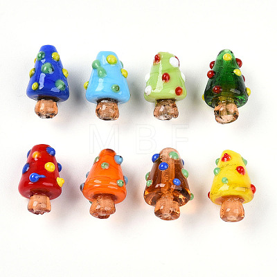 Handmade Lampwork Bumpy Beads LAMP-T022-02A-01-1