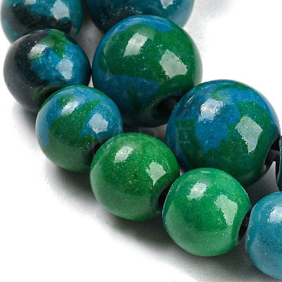 Synthetic Chrysocolla Beads Strands G-L529-B01-10mm-1