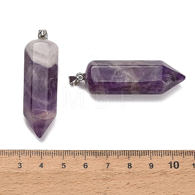 Natural Amethyst Pendants GG-CBAA0EE-02P-10-1