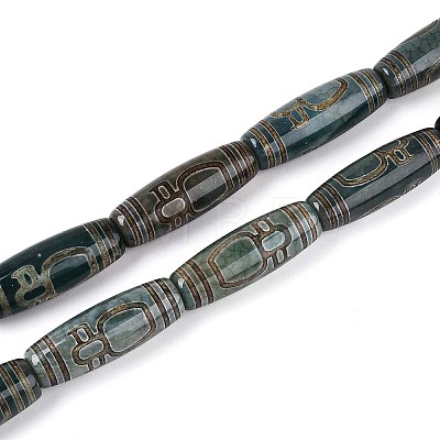 Tibetan Style dZi Agate Beads Strands G-N357-03A-02-1