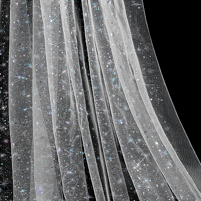 Star Pattern Nylon Fabric DIY-PH0038-37D-1