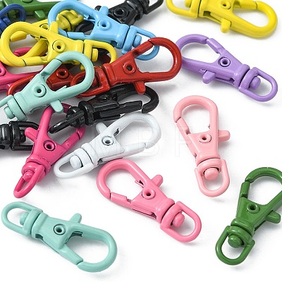 20Pcs Spray Painted Alloy Swivel Clasps FIND-YW0001-80-1