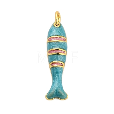Brass Enamel Pendants KK-H527-05A-G01-1