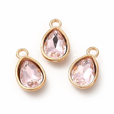 Faceted Glass Rhinestone Pendants GLAA-I051-AM-1