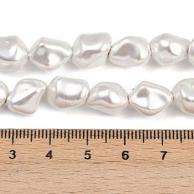 Electroplated Shell Pearl Beads Strands BSHE-H113-05A-1