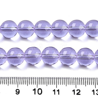 Transparent Glass Beads Strands GLAA-T032-T10mm-01-1