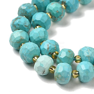 Synthetic Turquoise Beads Strands G-P508-A05-01-1