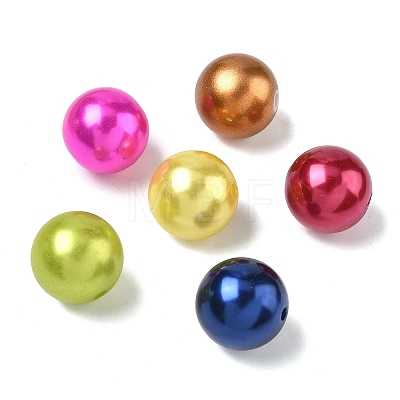 ABS Plastic Imitation Pearl Round Beads SACR-S074-20mm-M-1