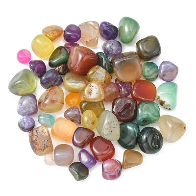 Natural Agate Beads G-YW0002-06-1