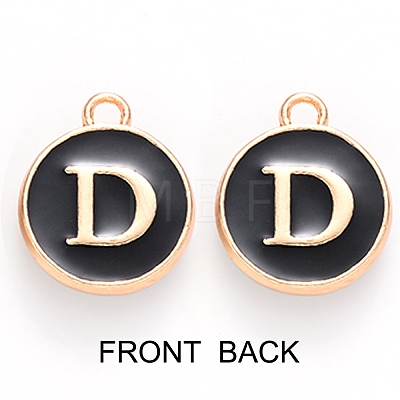 Golden Plated Enamel Alloy Charms ENAM-SZ0001-26B-D-1