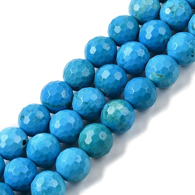 Natural Magnesite Beads Strands G-P598-E-8mm-02-1