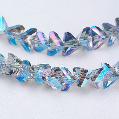 Electroplate Glass Beads Strands EGLA-J145-6mm-FR03-1