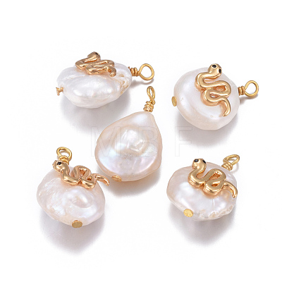 Natural Cultured Freshwater Pearl Pendants PEAR-E013-20A-1