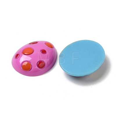 Easter Egg Opaque Resin Cabochons CRES-P028-01-1