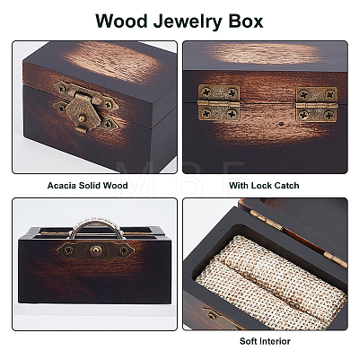 Rectangle Vintage Wood Ring Storage Boxes CON-WH0087-85A-1