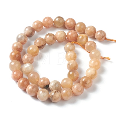 Natural Sunstone Beads Strands G-M373-01A-1