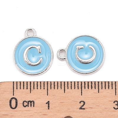 Platinum Plated Alloy Enamel Charms LS-X-ENAM-S118-04C-P-1