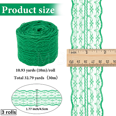 3 Rolls Guipure Non-Stretch Lace Trim OCOR-GF0004-52F-1