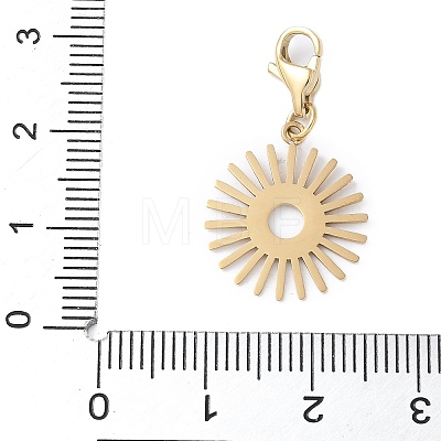 304 Stainless Steel Sun Pendant Decoration STAS-S165-24G-1