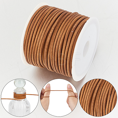 5M Round Cowhide Leather Cord WL-CL0001-35-1
