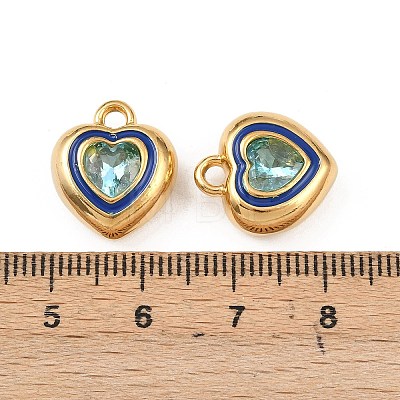 304 Stainless Steel Enamel Pendants STAS-C158-15G-06-1