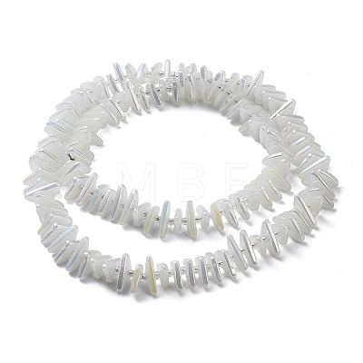Electroplate Glass Beads Strands EGLA-R114-01K-1