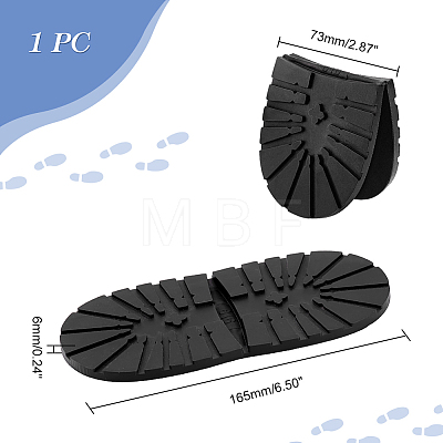 Anti Skid Rubber Shoes Bottom Heel Sole FIND-WH0418-56-1