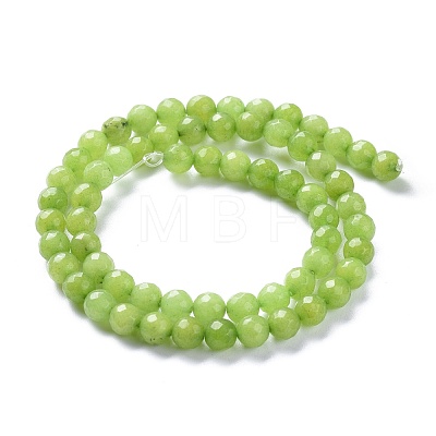 Natural Green Jade Beads Strands G-K416-06-6mm-1