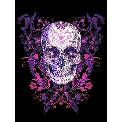 DIY Halloween Skull Theme Diamond Painting Kit DIY-H159-01G-1