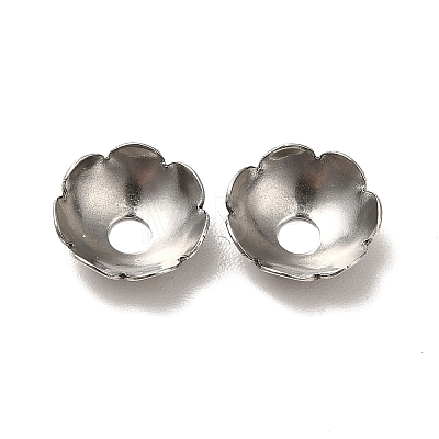 Non-Tarnish 304 Stainless Steel Bead Caps STAS-D244-01P-1