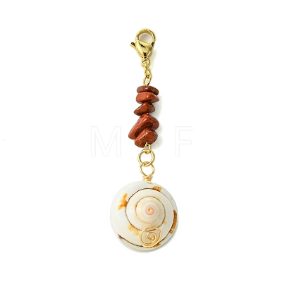 Shiva Eye Shell Pendant Decoration HJEW-JM02112-1