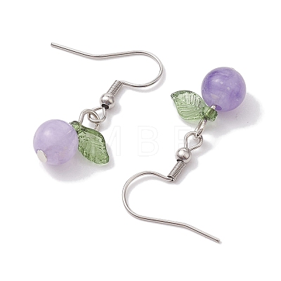 Acrylic Dangle Earrings EJEW-JE05750-04-1