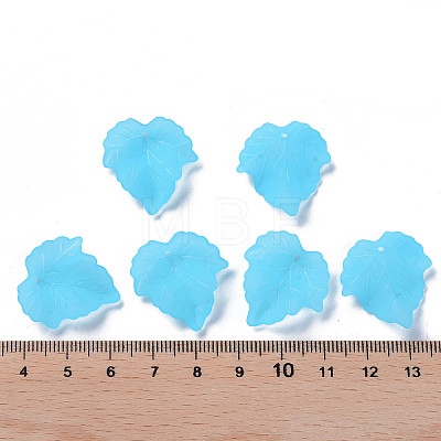 Autumn Theme Transparent Frosted Acrylic Pendants PAF002Y-27-1