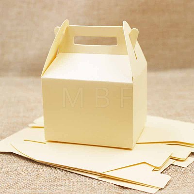 Creative Portable Foldable Paper Gift Box with Handles CON-E021-02B-1