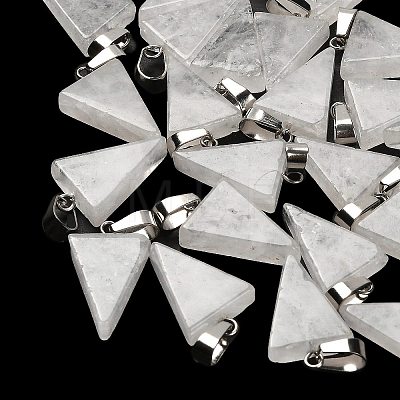 Natural Quartz Crystal Pendants G-B127-04P-10-1