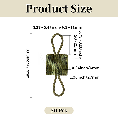 30Pcs Nylon Elastic Straps FIND-CY0002-13A-1