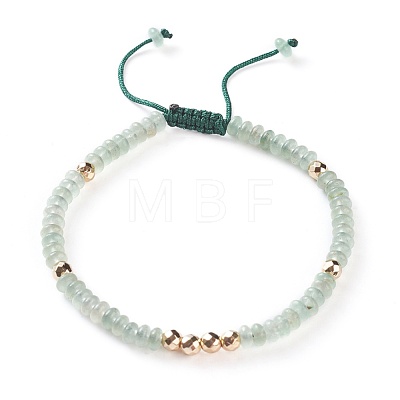 Natural Mixed Gemstone Braided Bead Bracelets BJEW-O175-C-1