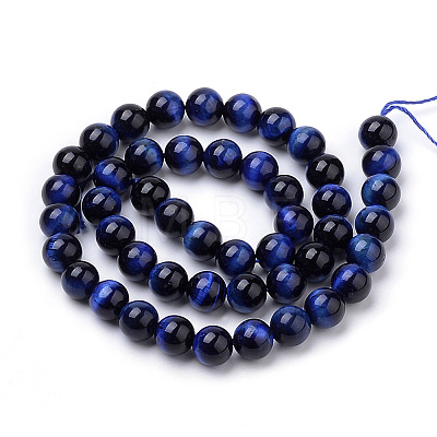 Natural Tiger Eye Beads Strands LS-G-S259-03B-8mm-1