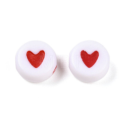 Opaque Acrylic Beads X-ACRP-T004-02A-1
