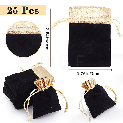 Rectangle Velvet Jewelry Pouches Bags TP-BBC0001-09A-03-1