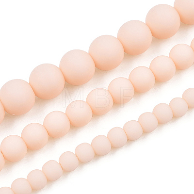 Opaque Glass Beads Strands GLAA-T032-P8mm-MD09-1
