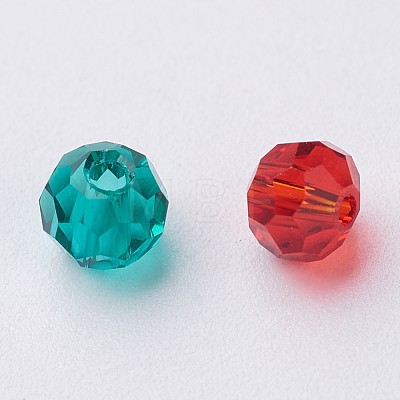 Glass Round Beads X-EGLA-J042-4mm-M03-1